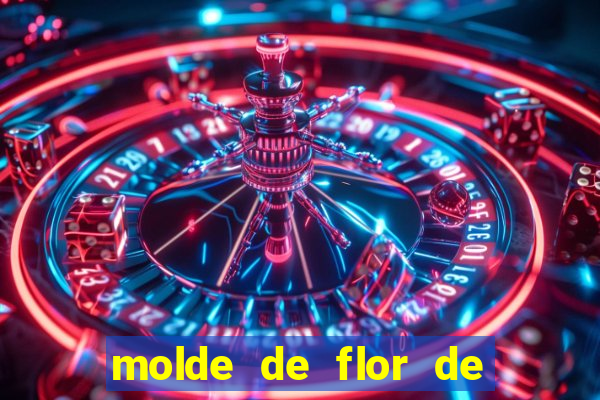 molde de flor de eva grande para imprimir